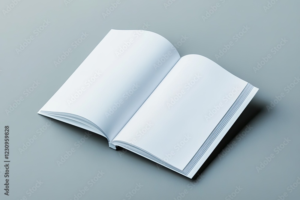 Ultra Quality Image of Brochure with Blank Pages on Grey Background Mock Up for Design Ultra Quality Image of Brochure with Blank Pages on Grey Background Mock Up for Design