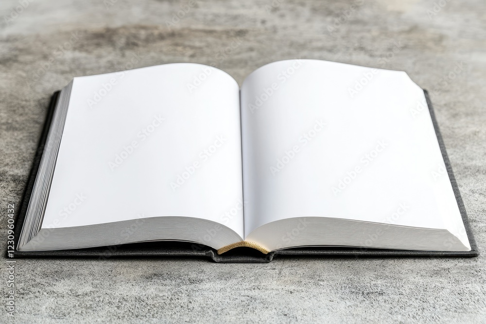 High Definition Image of a Book is Open to a Page That is White High Definition Image of a Book is Open to a Page That is White