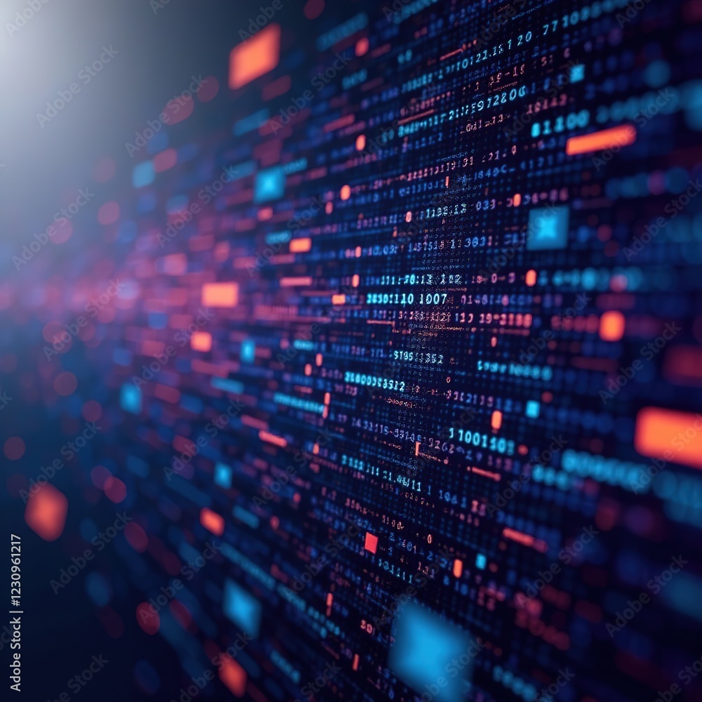 Obraz premium Futuristic Tech Interface - Digital Abstract Background