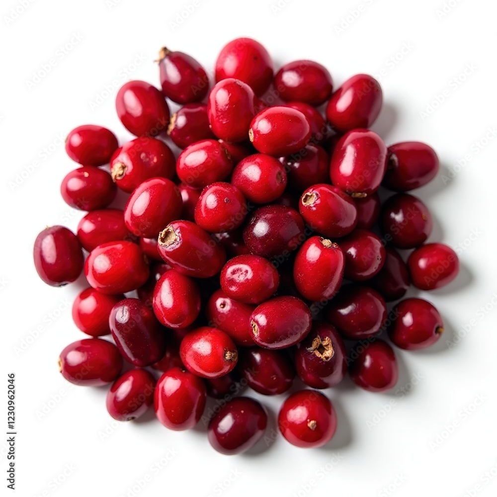 Dried Cranberries Top View - Healthy Snack Dried Cranberries Top View - Healthy Snack