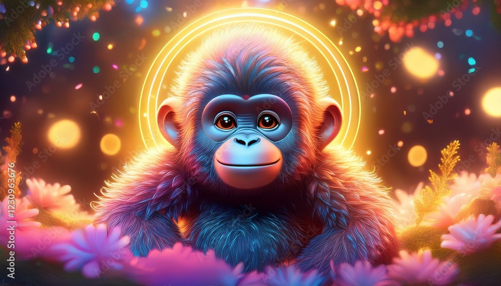 Naklejka premium Gorilla