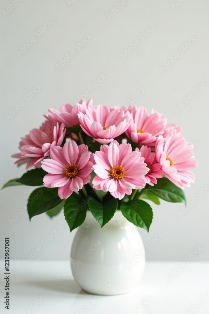 A bouquet of pink flowers adds a pop of color to a white arrangement, white, whitemeetingcenter A bouquet of pink flowers adds a pop of color to a white arrangement, white, whitemeetingcenter