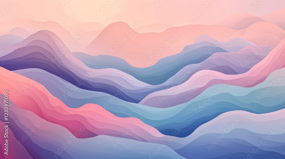 abstract illustration of sunset in mountains pastel color background backdrop wallpaper abstract illustration of sunset in mountains pastel color background backdrop wallpaper
