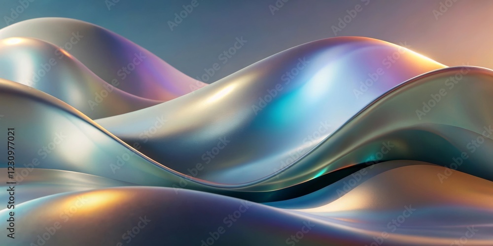 Abstract Iridescent Waves Background Abstract Iridescent Waves Background