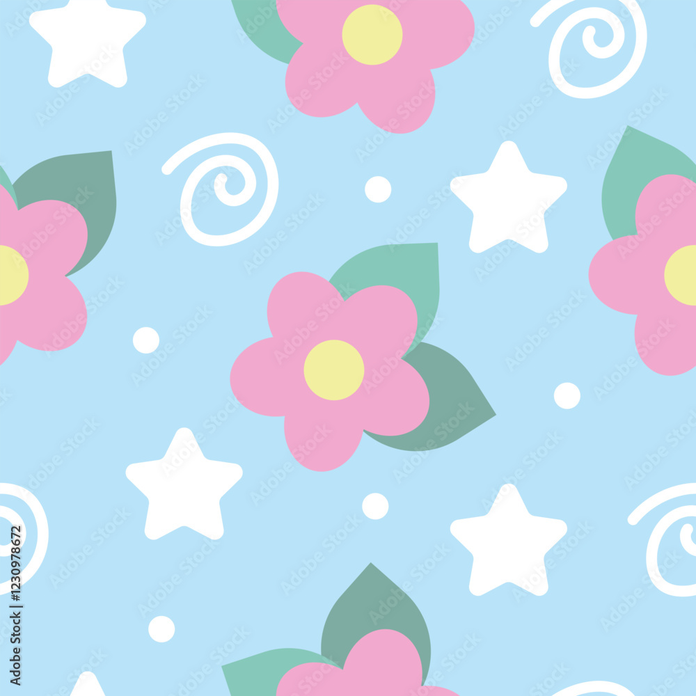 Seamless pattern with cute teeth and stethoscope in kawaii style. Suitable for wallpaper, background, wrapping paper, fabrics, textile, packaging, etc Seamless pattern with cute teeth and stethoscope in kawaii style. Suitable for wallpaper, background, wrapping paper, fabrics, textile, packaging, etc