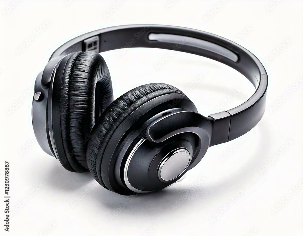Firefly Headphones isolated on a white, close up Firefly Headphones isolated on a white, close up