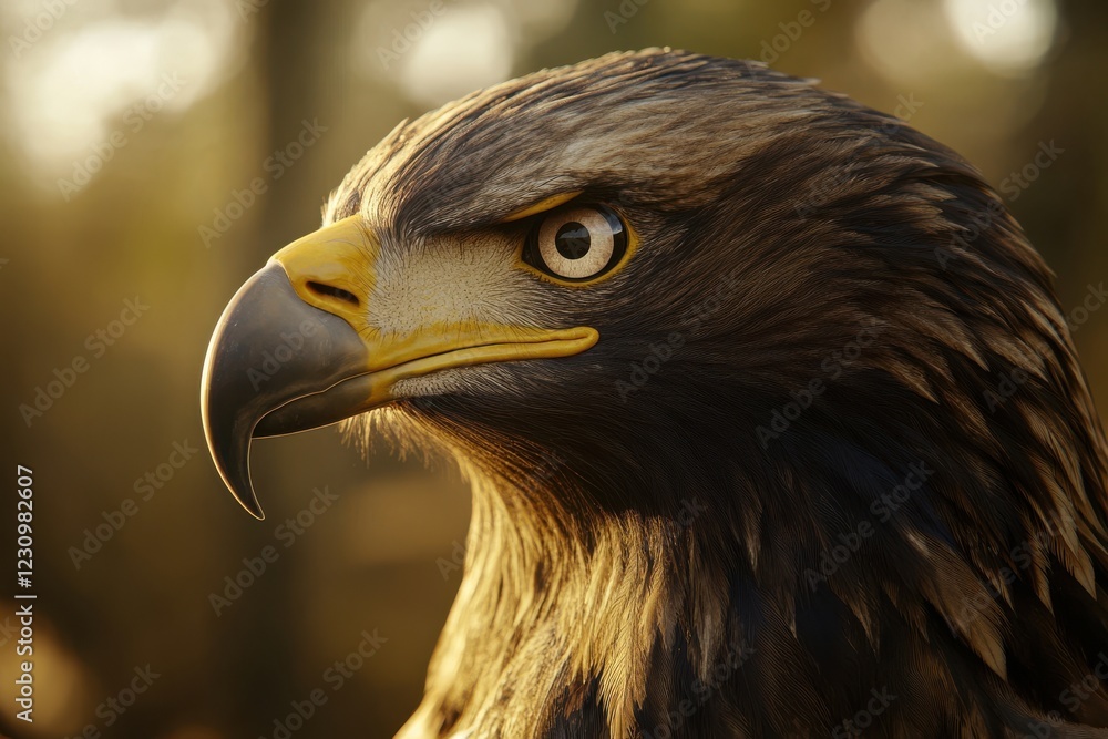 portrait of a bald eagle on yellow portrait of a bald eagle on yellow