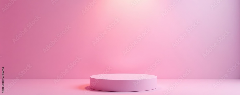 Shimmering pink podium against a gentle pastel gradient, decorative lighting, sparkly decoration Shimmering pink podium against a gentle pastel gradient, decorative lighting, sparkly decoration