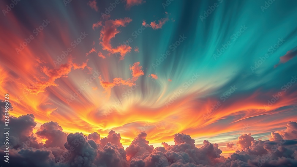 Fototapeta premium Storm-Twisted Landscapes: Surreal Weather Phenomena