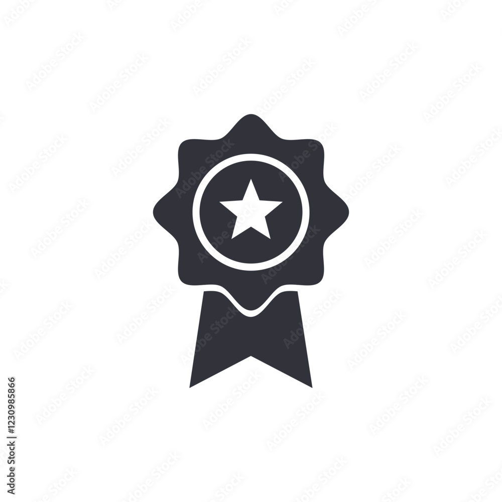 Star badge solid icons, minimalist vector illustration ,simple transparent graphic element .Isolated on white background Star badge solid icons, minimalist vector illustration ,simple transparent graphic element .Isolated on white background