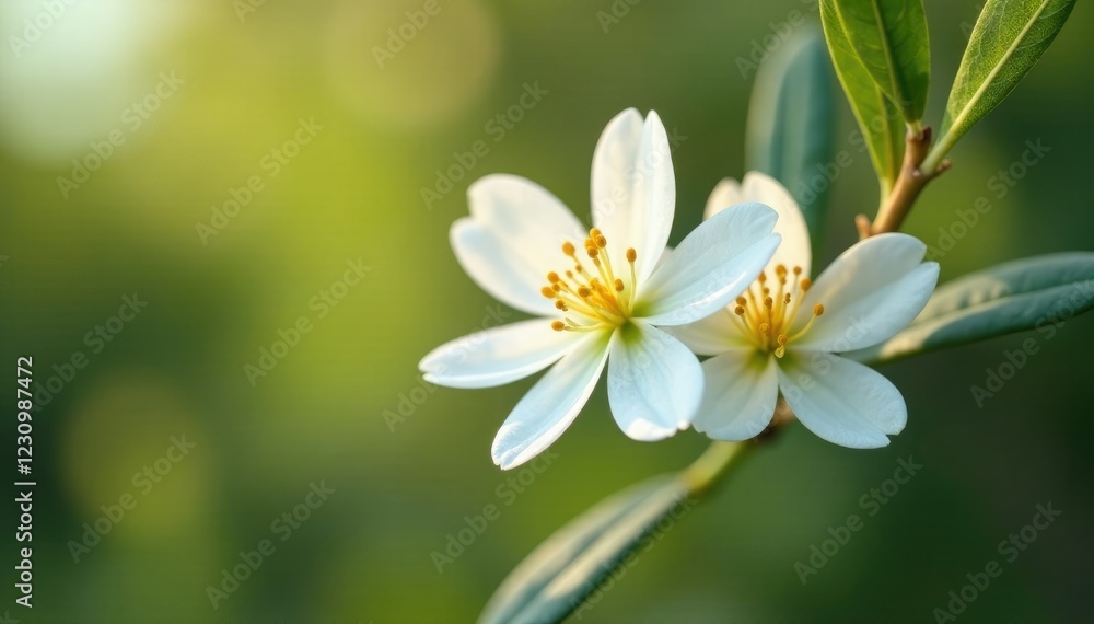 Freshly picked fragrant white flowers from the olive tree, garden, olive flowers, picking flowers Freshly picked fragrant white flowers from the olive tree, garden, olive flowers, picking flowers