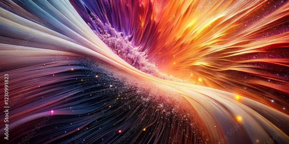 Fototapeta premium Abstract Colorful Swirling Energy Vortex