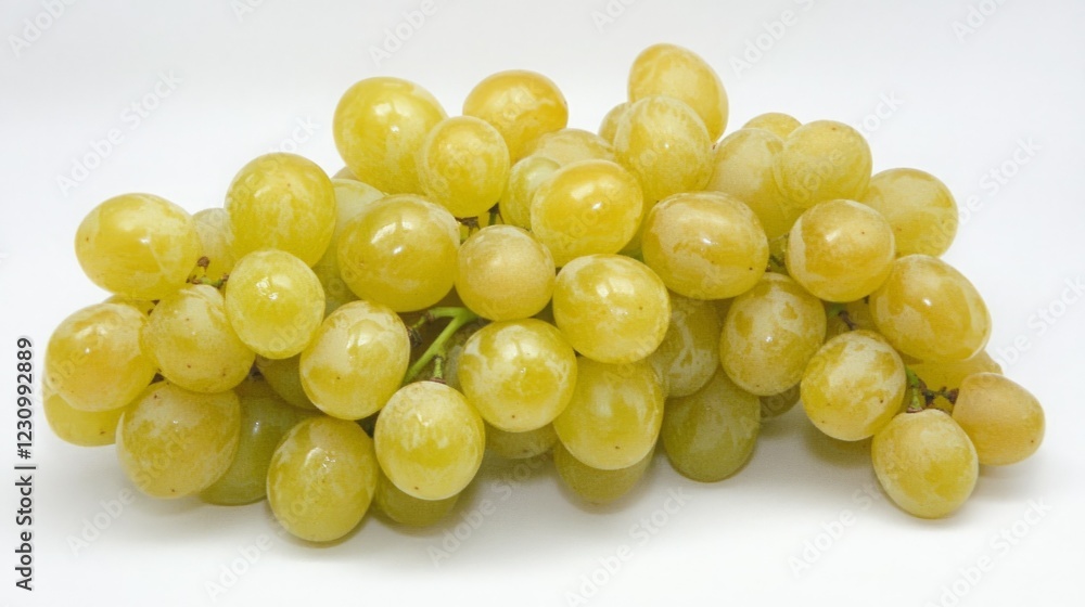 A bunch of ripe, yellow grapes.  Sweet and juicy!