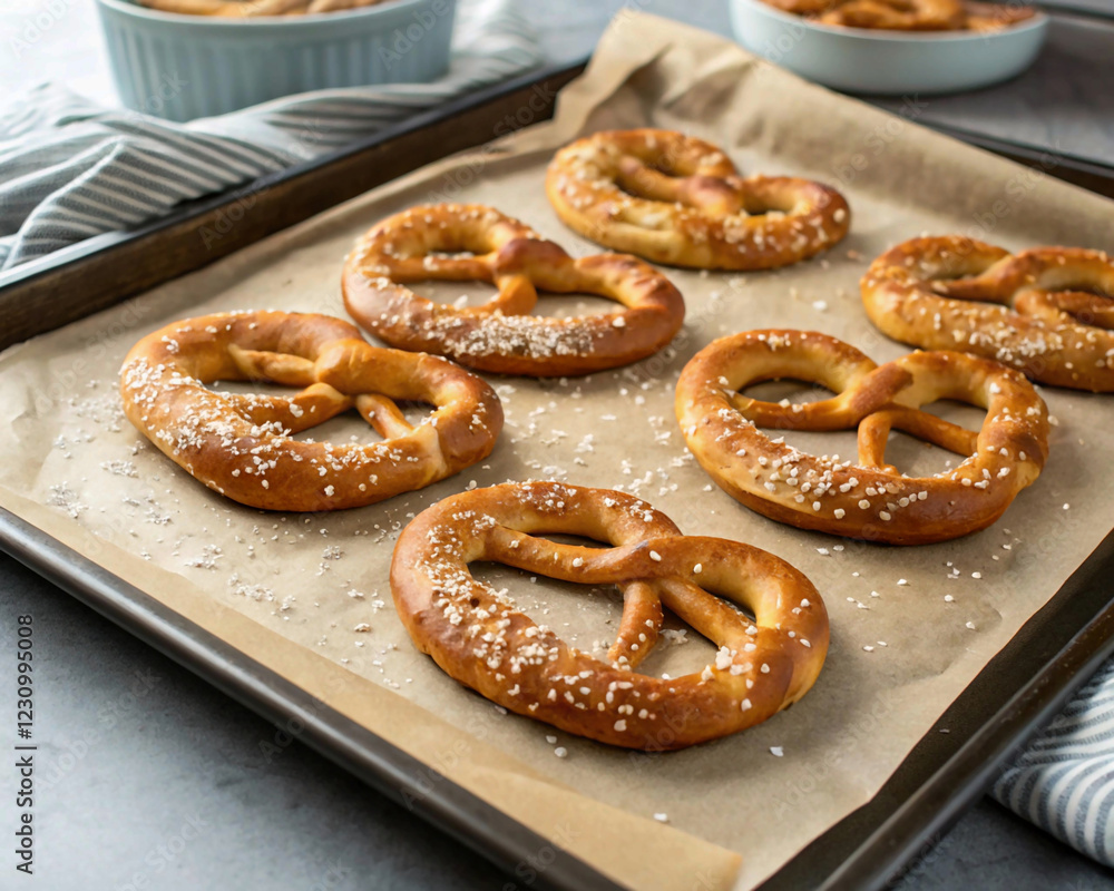 Delicious pretzels with a crispy texture and golden-brown color, perfect for food advertising or recipes. Delicious pretzels with a crispy texture and golden-brown color, perfect for food advertising or recipes.