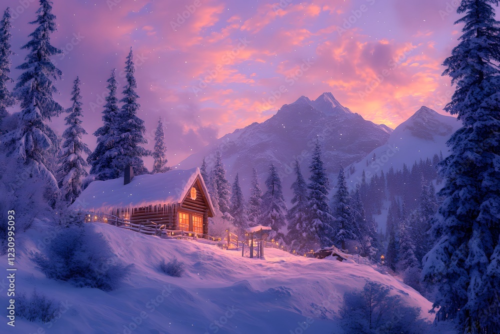 Fototapeta premium Breathtaking Photorealistic Mountain Landscapes