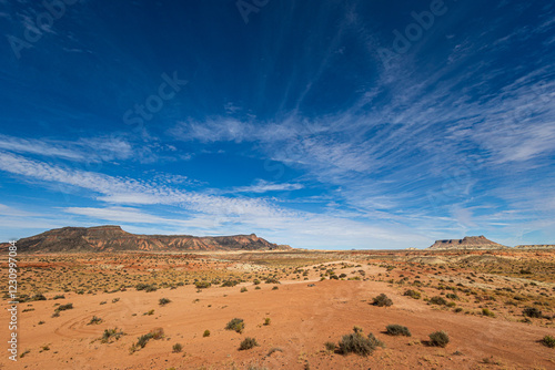 Spectacular landscape view at Cathederal valley in Utah.