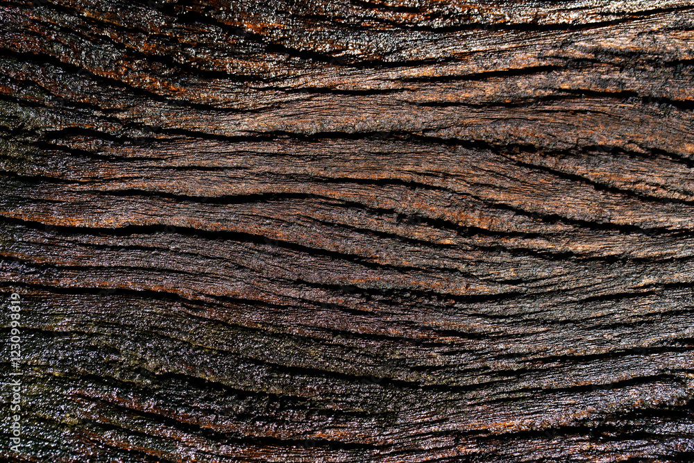 Textured Surface of Dark Brown Wood with Natural Patterns and Grain Textured Surface of Dark Brown Wood with Natural Patterns and Grain