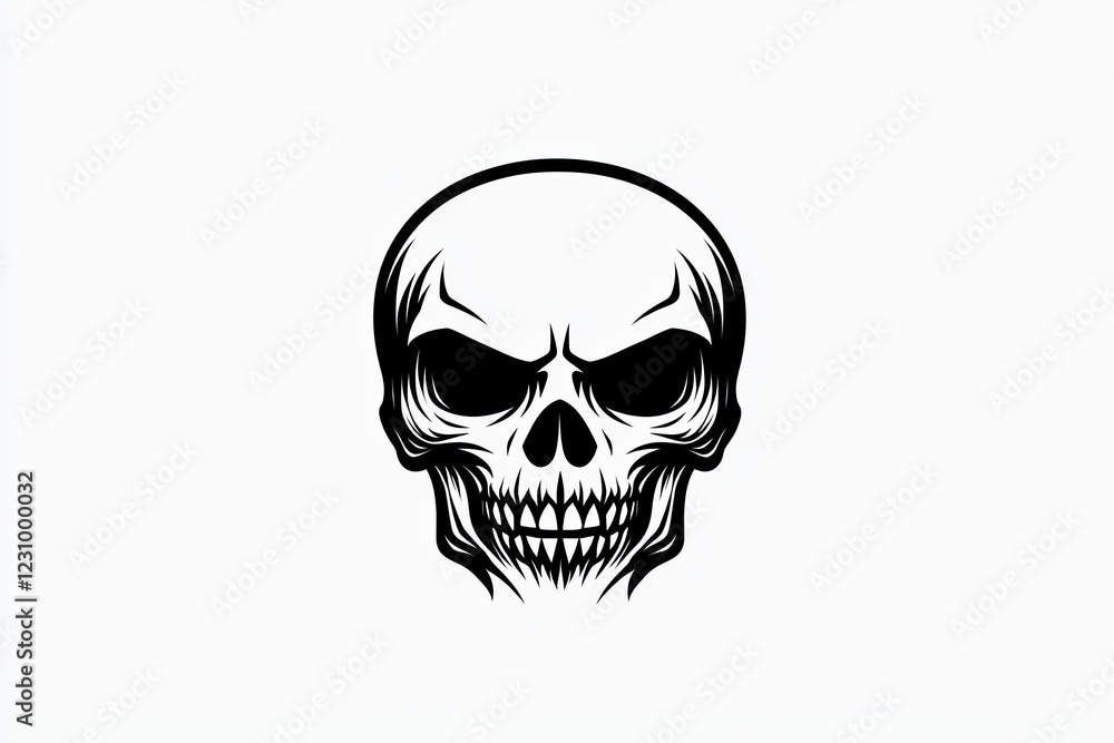 Intricate Line Art Skull Design Detailed Black and White Human Skull Illustration Graphic Design Intricate Line Art Skull Design Detailed Black and White Human Skull Illustration Graphic Design