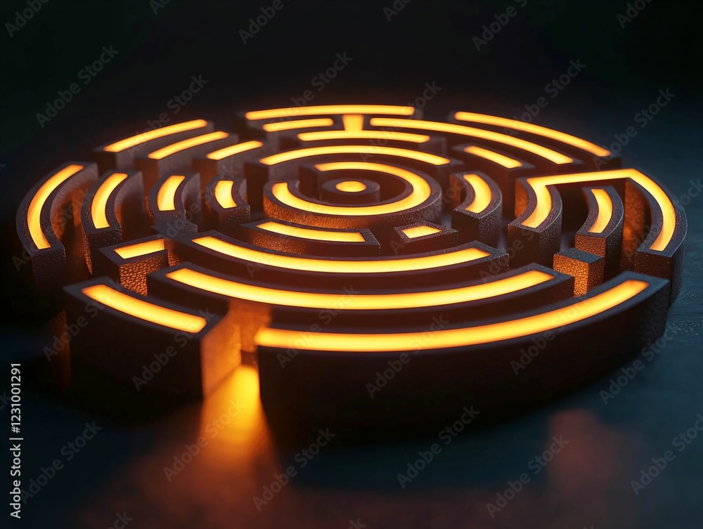 Glowing Maze Glowing Maze