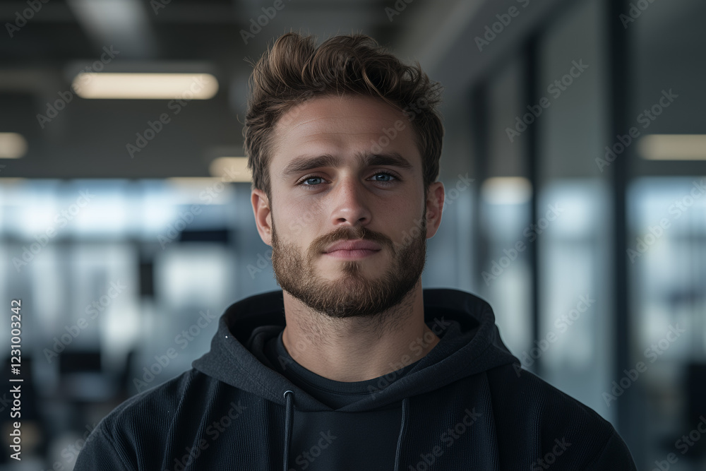A professional portrait of a young male IT specialist in his late 20s A professional portrait of a young male IT specialist in his late 20s