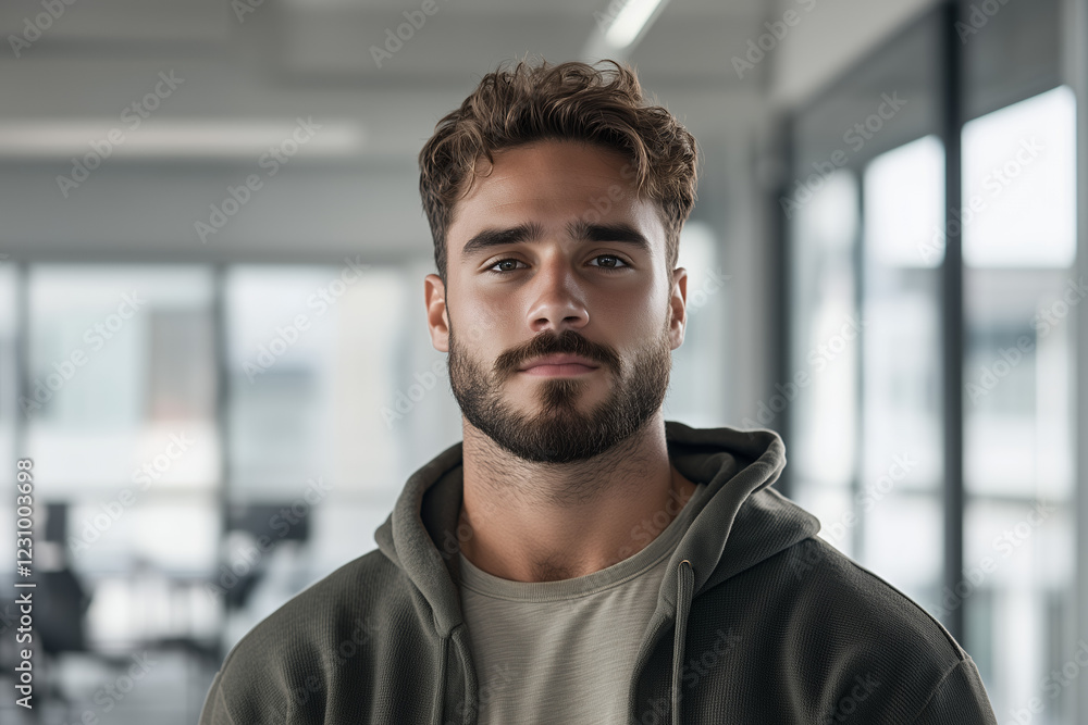 A professional portrait of a young male IT specialist in his late 20s A professional portrait of a young male IT specialist in his late 20s