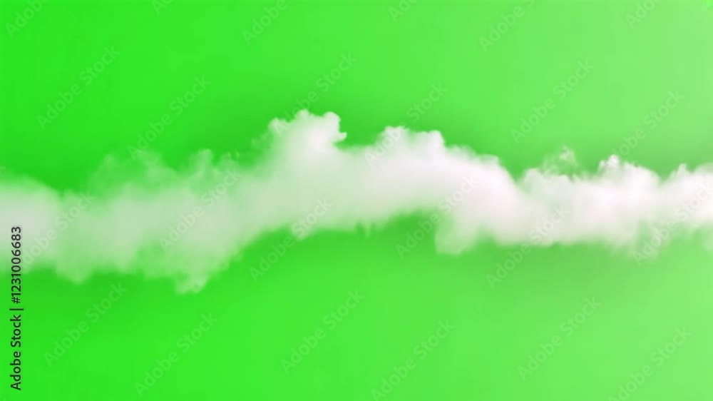 Cloud Green Screen Background. Flying Clouds Graphic Effects. Clouds ...