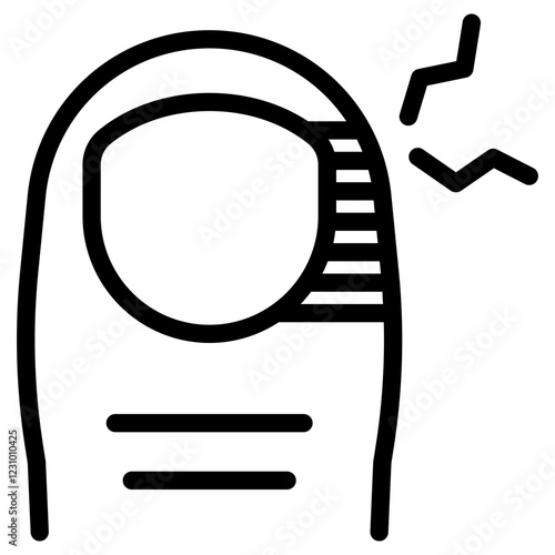 발가락 부상 아이콘