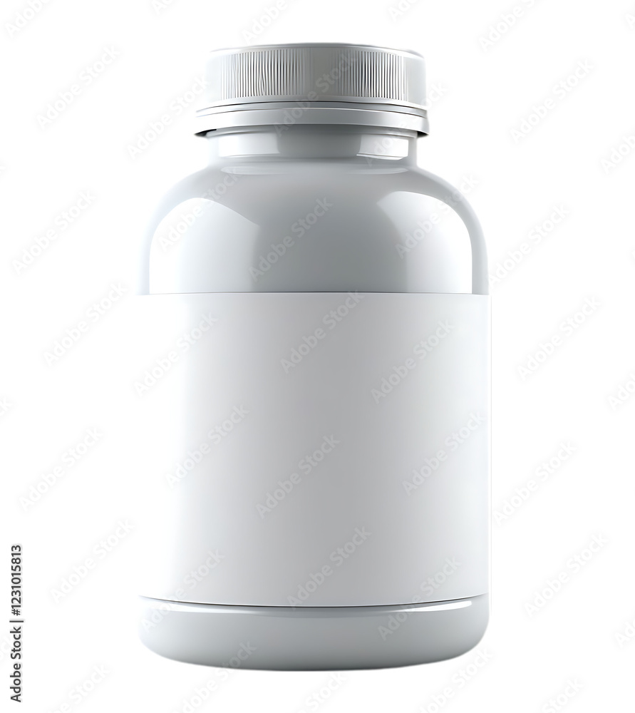 Plastic Bottle with White Label Isolated on transparent Background Plastic Bottle with White Label Isolated on transparent Background