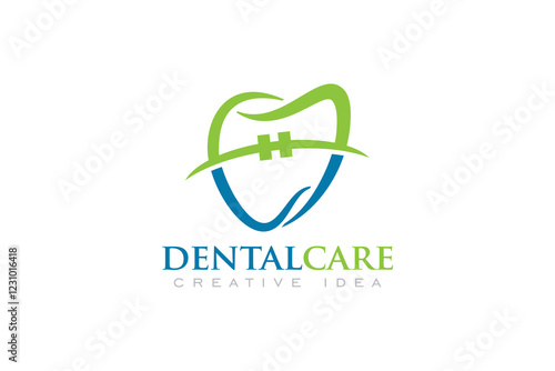 Creative Dental Concept Logo Design Template