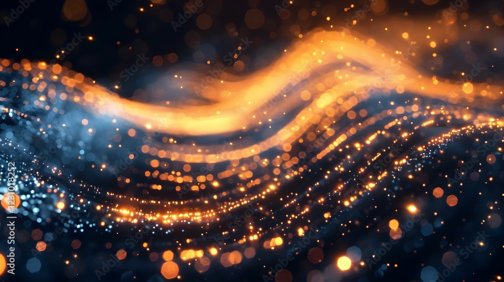 Abstract waves of light and color creating a dynamic visual effect. Abstract waves of light and color creating a dynamic visual effect.