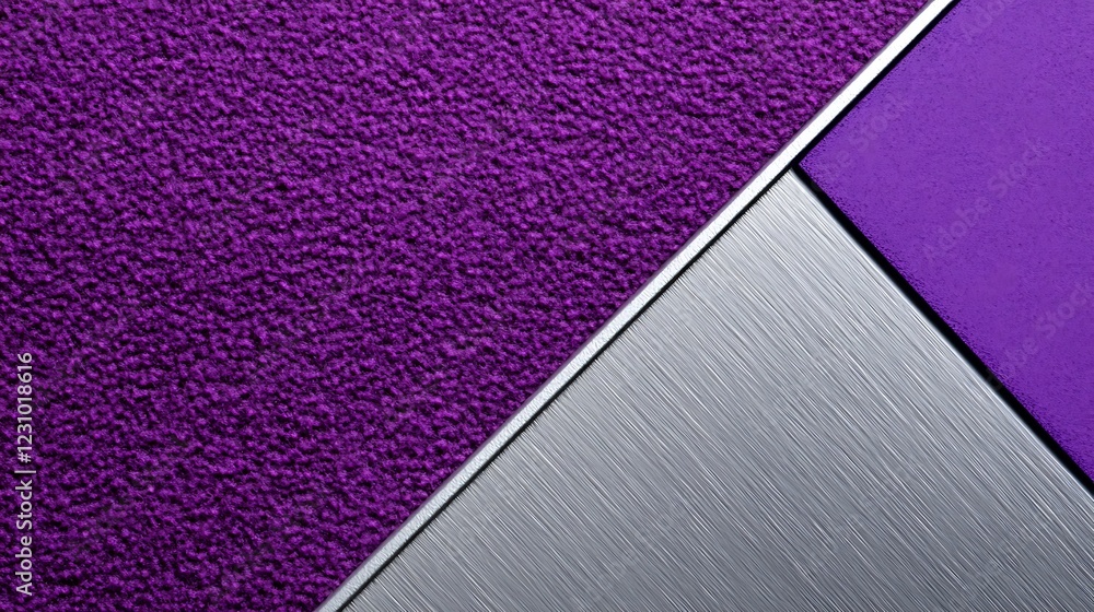 Fototapeta premium Abstract Purple Texture Background with Metal Accents
