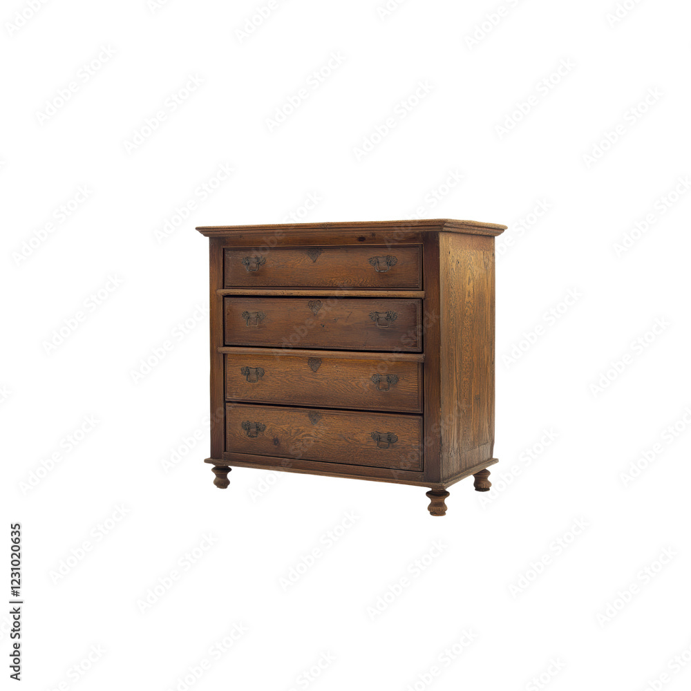Elegant Wooden Chest of Drawers with Classic Design and Rich Finish Elegant Wooden Chest of Drawers with Classic Design and Rich Finish