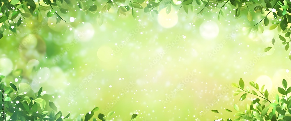 A fresh spring sunny garden background of green grass and blurred foliage bokeh. A fresh spring sunny garden background of green grass and blurred foliage bokeh.