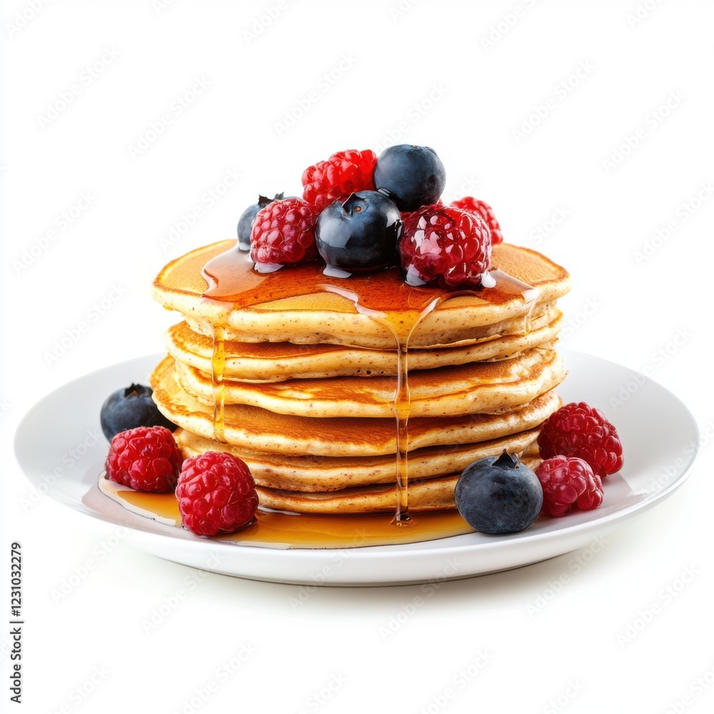 stack of golden almond flour pancakes stack of golden almond flour pancakes
