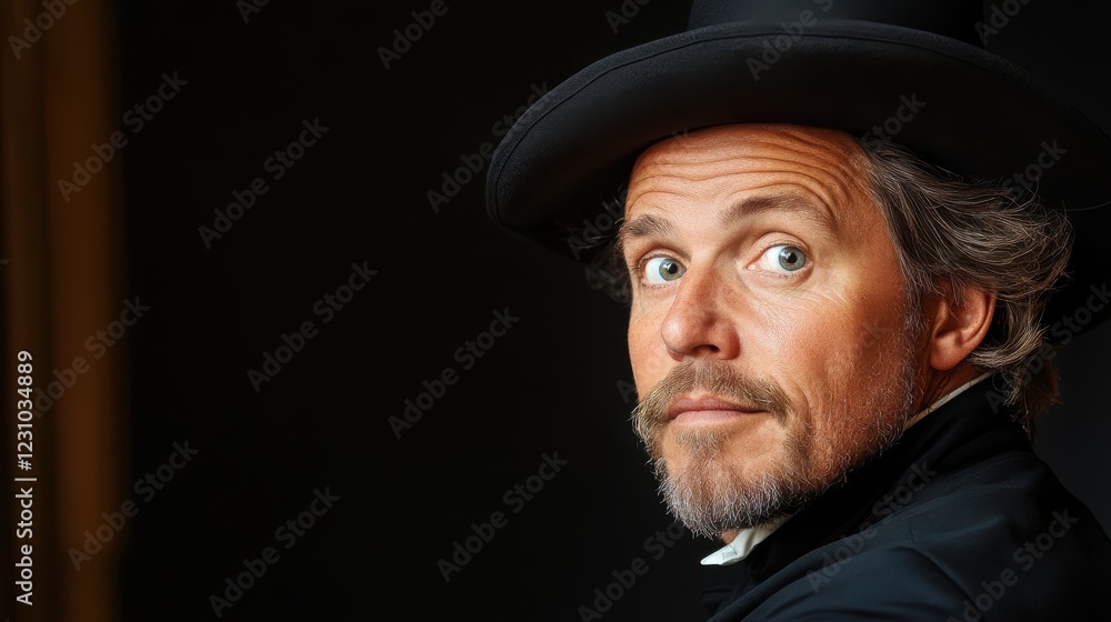 Renaissance-inspired portrait of a contemplative man in a classic coat Renaissance-inspired portrait of a contemplative man in a classic coat
