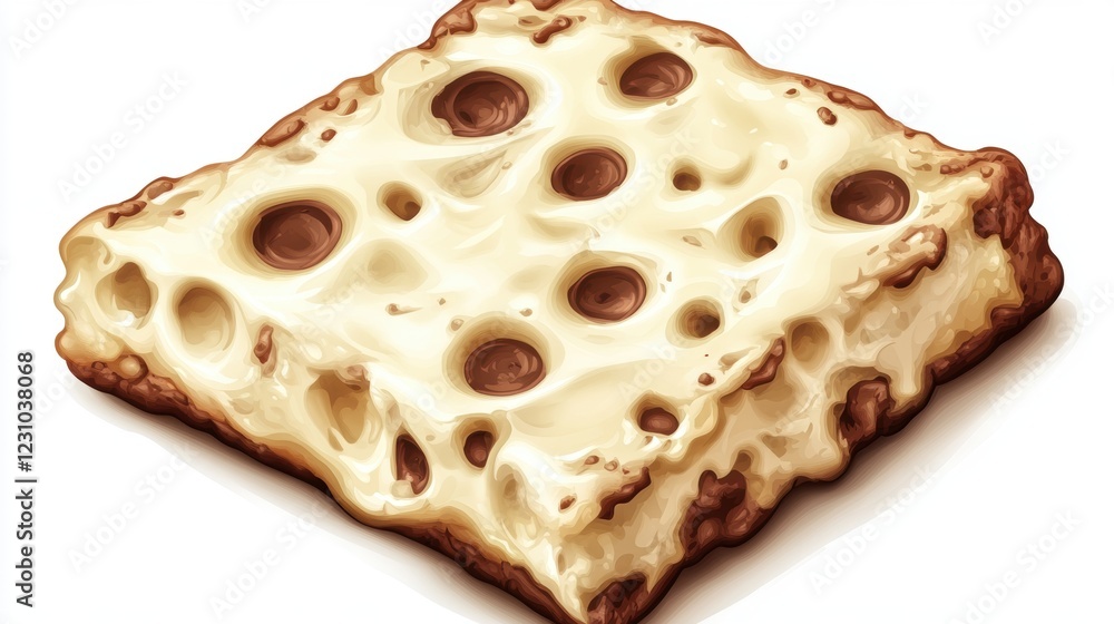 Delicious Chocolate Chip Cookie with Soft Texture and Golden Edge