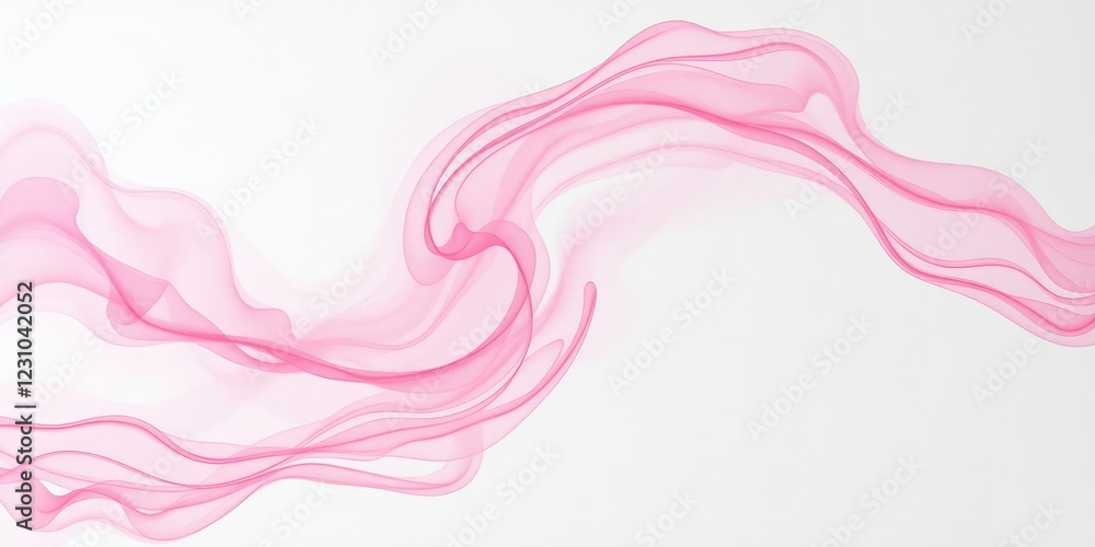 Soft pink swirls dance across a pristine white canvas in an ethereal display of abstract beauty, peaceful hues, dreamy textures Soft pink swirls dance across a pristine white canvas in an ethereal display of abstract beauty, peaceful hues, dreamy textures
