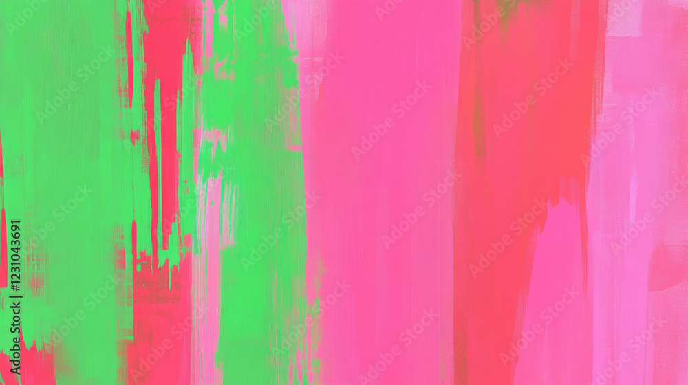 Vibrant pink and green abstract brushstrokes Vibrant pink and green abstract brushstrokes