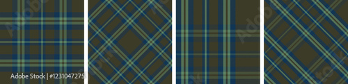 Plaid pattern seamless tartan check plaid for skirt, tablecloth, blanket, duvet cover, or other modern fashion print.