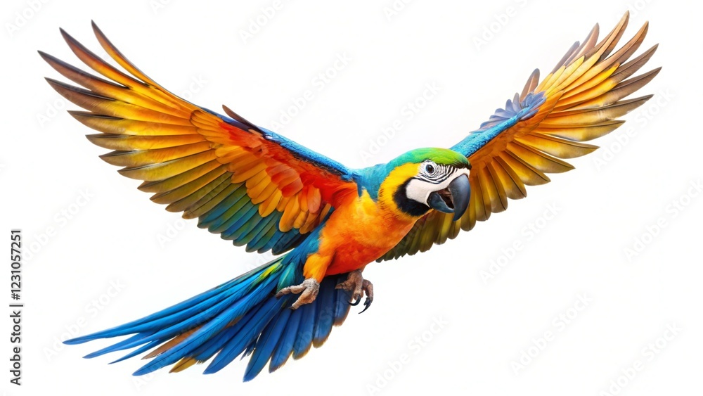 Fototapeta premium parrot isolated on white