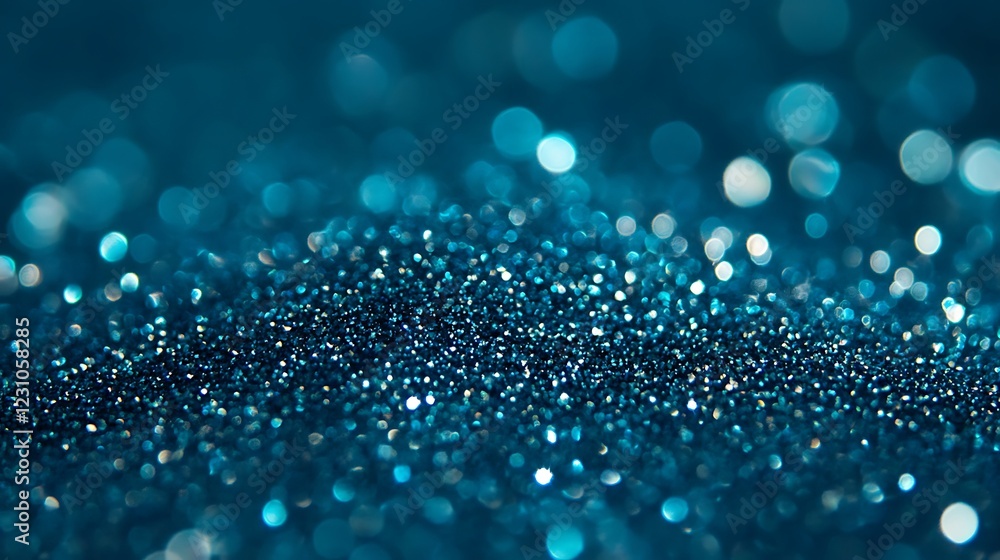 Teal Glitter Background Sparkling Lights Bokeh Teal Glitter Background Sparkling Lights Bokeh