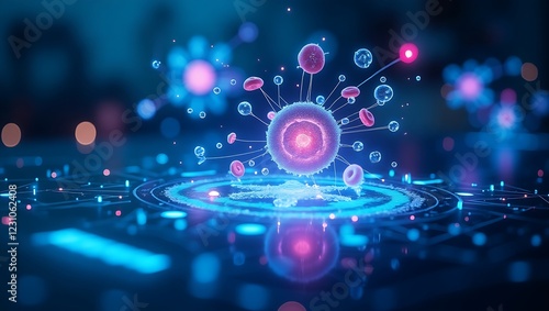 holographic human cells, stem cell research. DNA. virus
