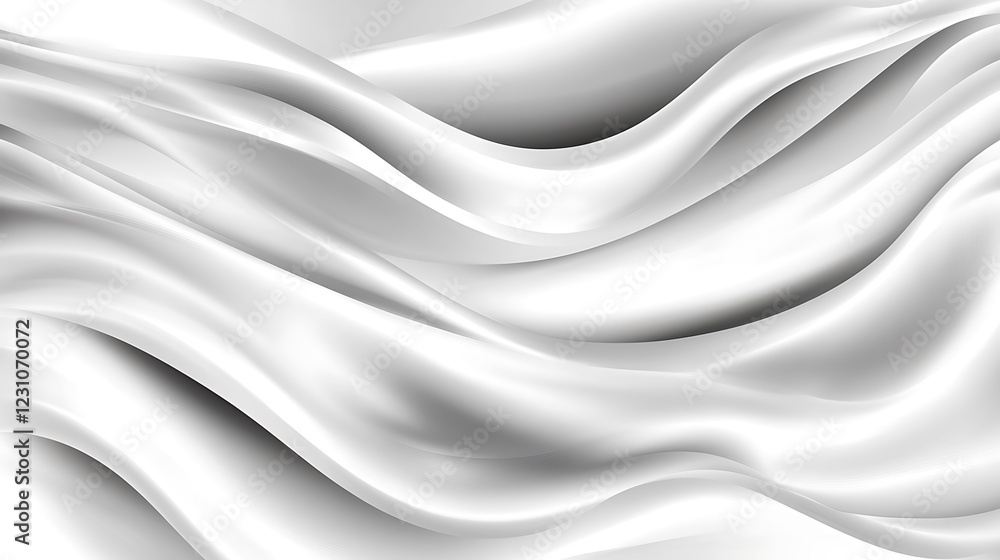 Abstract White Draped Fabric Soft Waves Flowing Abstract White Draped Fabric Soft Waves Flowing