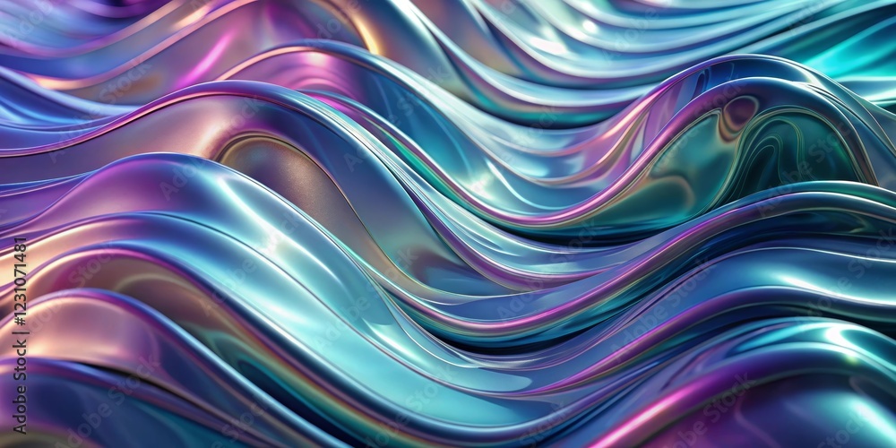 Iridescent Wave Pattern Background Iridescent Wave Pattern Background