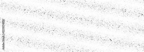 Black rippled grit halftone texture. Grunge dotted noise stripe background. Vanishing sandy grain wallpaper. Dot lined gradient pattern. Gritty pixel overlay backdrop. Vector