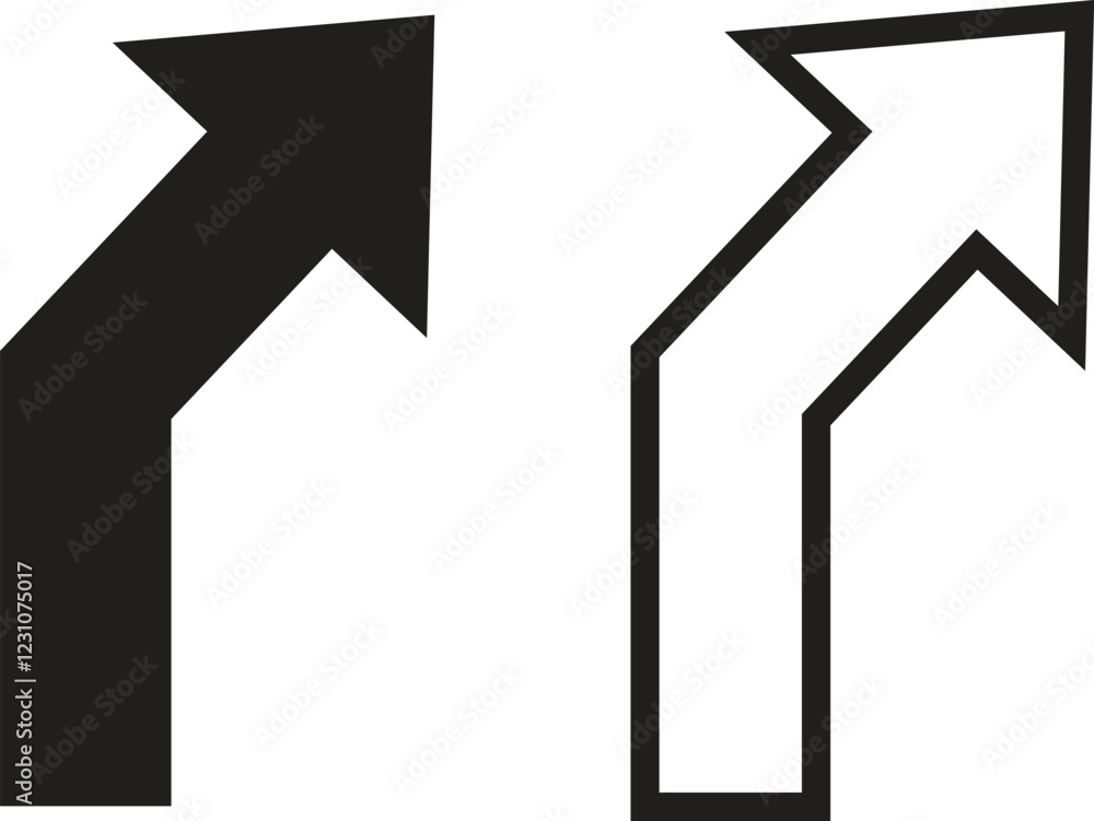 Road Traffic Arrow flat and outline icons set. Choice, option, pathway, opportunity. Way signs. Driving direction mark. GPS element template for graphic and web design isolated transparent background. Road Traffic Arrow flat and outline icons set. Choice, option, pathway, opportunity. Way signs. Driving direction mark. GPS element template for graphic and web design isolated transparent background.