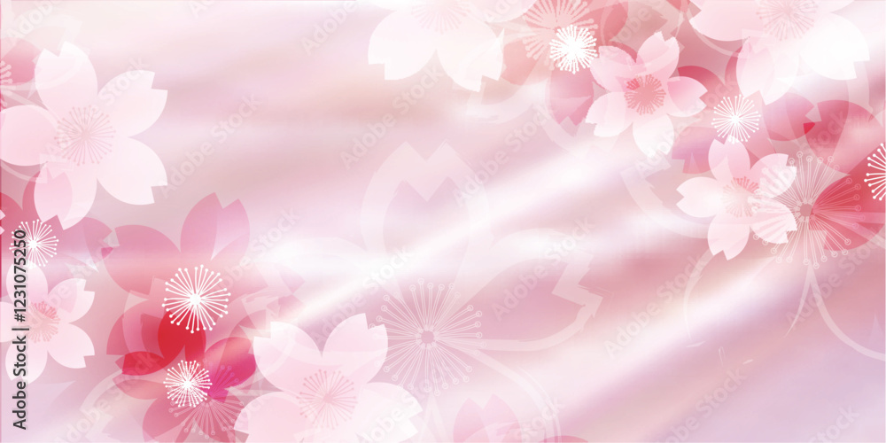 和柄 桜 春 背景 和柄 桜 春 背景