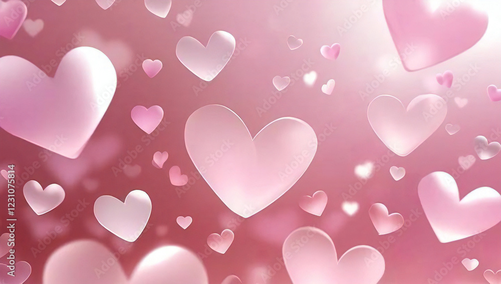 seamless pattern with pink hearts seamless pattern with pink hearts