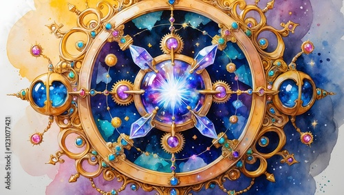 Clock mechanism on the wall