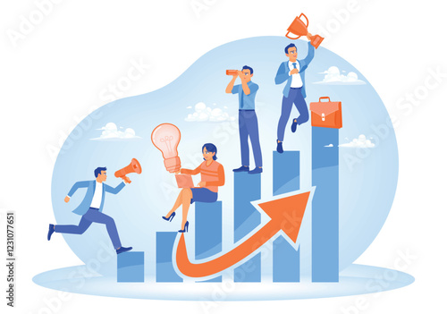 Teams achieve business goals with creative collaboration and leadership.